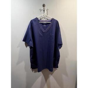 Mens Landau Pro Flex Top V Neck Size 5XL Navy Nurse Uniform
